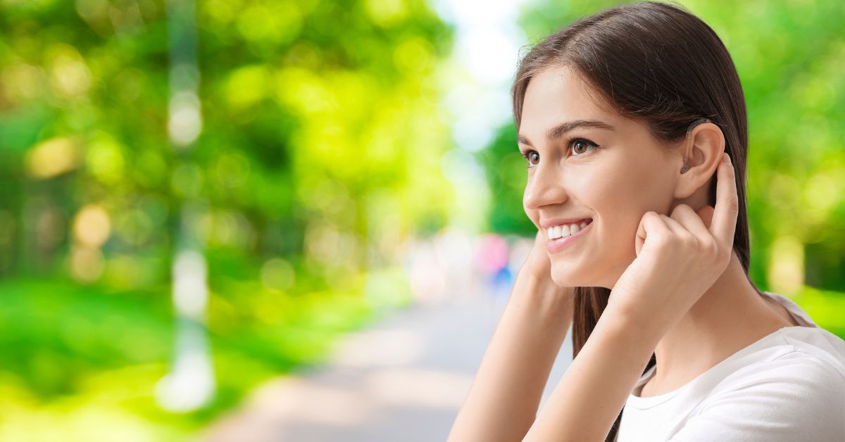 living with a hearing aid, girl with hearing aid